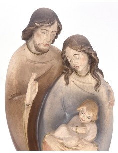 Hadcarved wooden Nativity with candle Hadcarved wooden Nativity with candle
