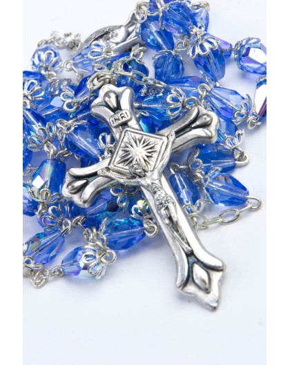 Sky crystal drop Rosary