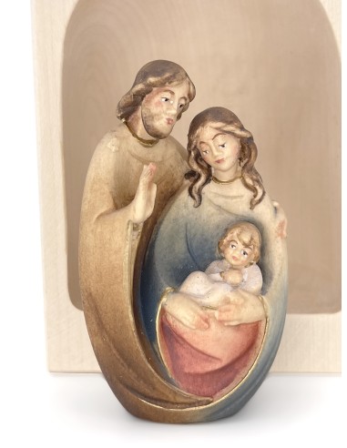 The Nativity - Wooden statue candle holder