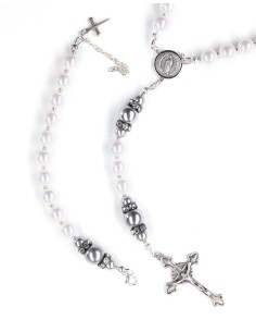 Rosary and Rosary Bracelet set - Purple