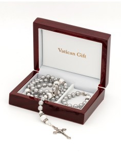 Rosary and Rosary Bracelet set - Purple 2