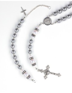 Rosary and Rosary Bracelet set - Purple