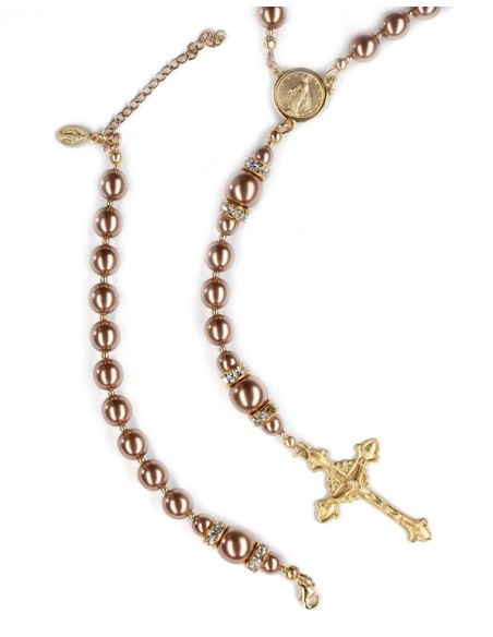 Rosary and Rosary Bracelet set - Gold Rosary and Rosary Bracelet set - Gold