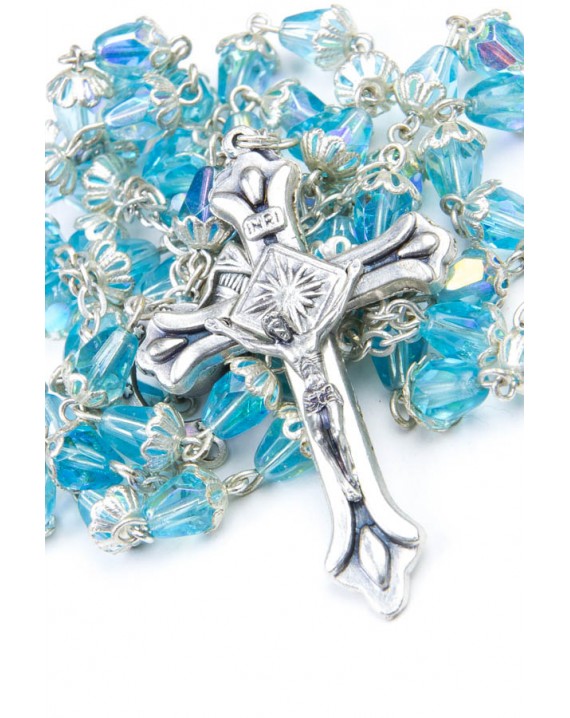 Light Sky crystal drop Rosary