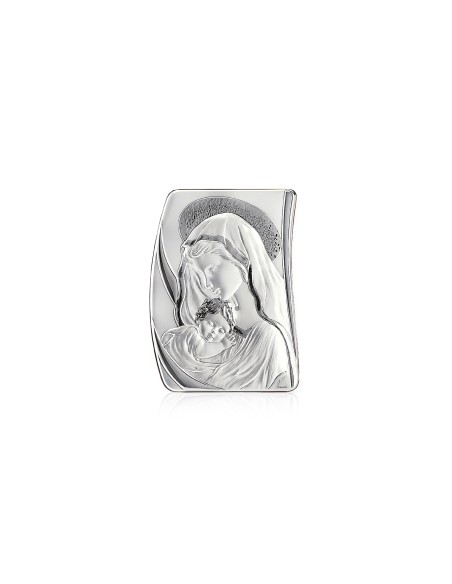 Virgin Mary with Jesus Silver Icon  | Vatican Gift