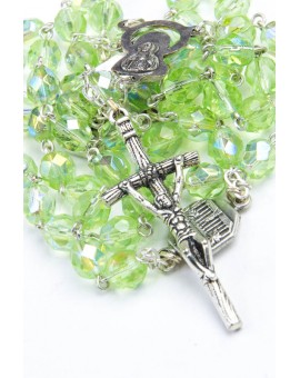 Four Basilica Light Green Rosary