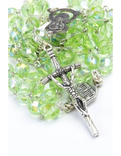 Four Basilica Light Green Rosary Four Basilica Light Green Rosary