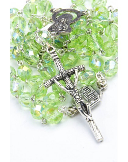 Four Basilica Light Green Rosary