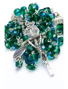 Four Basilicas Green Rosary small Four Basilicas Green Rosary small