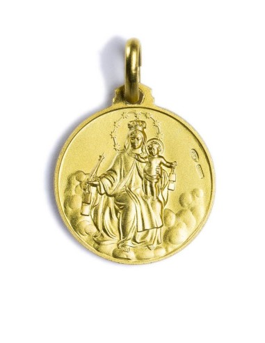 Scapular Medal Sterling Silver Gold Plated