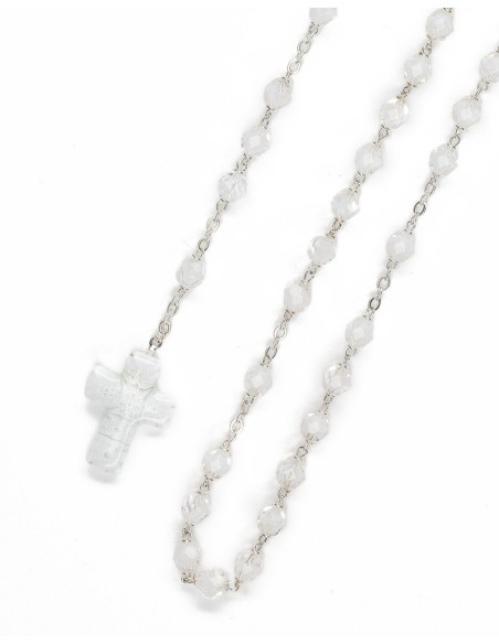 White Murrina Rosary  | Vatican Gift White Murrina Rosary  | Vatican Gift