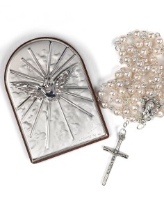 Baptism Gift - Wooden White  Box  | Vatican Gift 2