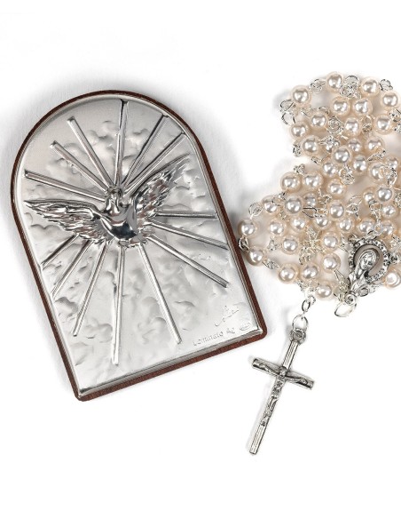 Baptism Gift - Wooden White  Box  | Vatican Gift