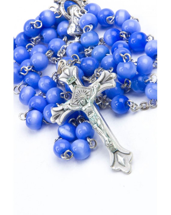 Blue Cat's Eye Rosary