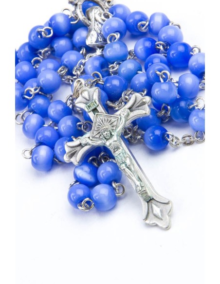 Blue Cat's Eye Rosary Blue Cat's Eye Rosary