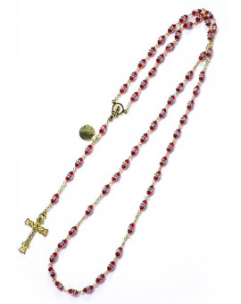 Red Swarovski Crystal beads Rosary