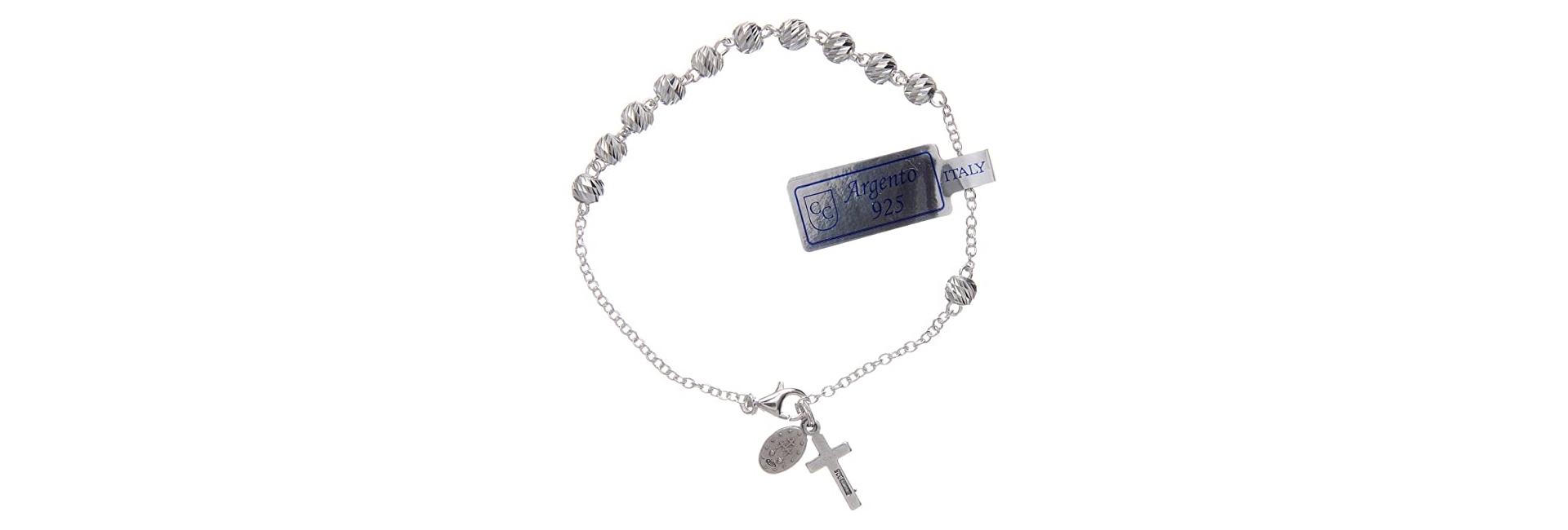 Catholic Rosary Bracelet Cross 5.1mm Crystal Beads Medal Cross Prayer  Bracelets Religion Jewelry Accessories for Men Women - AliExpress