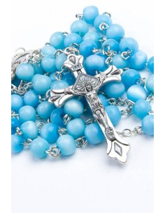 Sky Blue Cat's Eye Rosary Sky Blue Cat's Eye Rosary