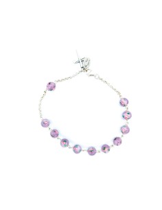 Blue Murano glass Rosary Bracelet  | Vatican Gift