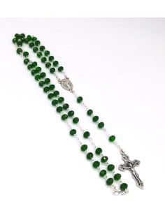 Faceted Light Green Crystal Necklace  | Vatican Gift 2