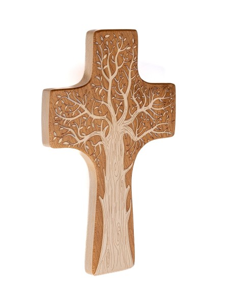 Tree of Life Cross carved in wood  | Vatican Gift Tree of Life Cross carved in wood  | Vatican Gift