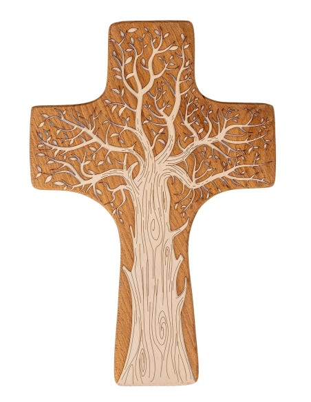 Tree of Life Cross carved in wood  | Vatican Gift Tree of Life Cross carved in wood  | Vatican Gift