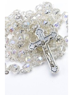 Clear Crystal metal Rosary Clear Crystal metal Rosary