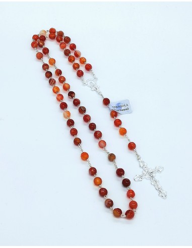 Faceted Cornelian Rosary  | Vatican Gift