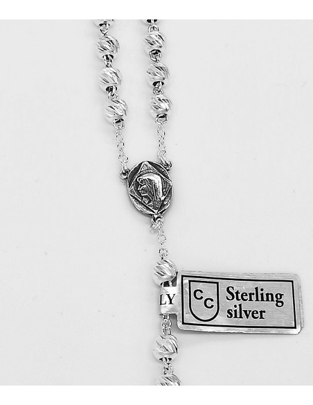 All Silver Rosary - Sterling Silver  | Vatican Gift