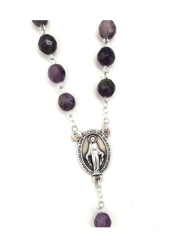Amethyst Rosary Faceted 6 mm beads  | Vatican Gift
