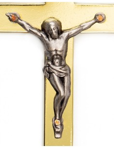 Gold-Plated Steel Crucifix Pendant 2