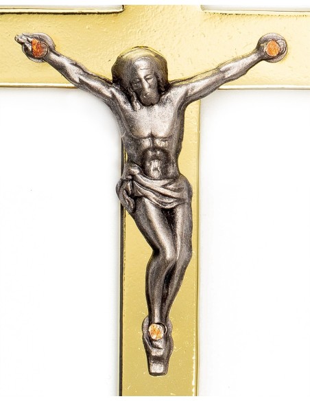 Gold-Plated Steel Crucifix Pendant