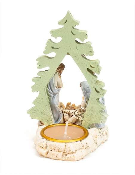 Nativity Scene Tree with Candle | Vatican Gift