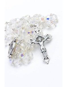 Pope Francis Clear Glass Rosary Pope Francis Clear Glass Rosary
