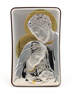 Holy Family Silver and Gold Icon  | Vatican Gift