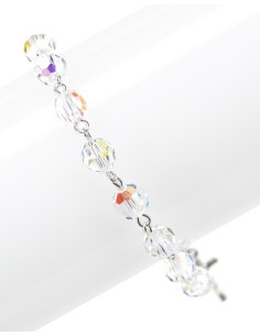 Sterling Silver Crystal Rosary Bracelet | Vatican Gift 2