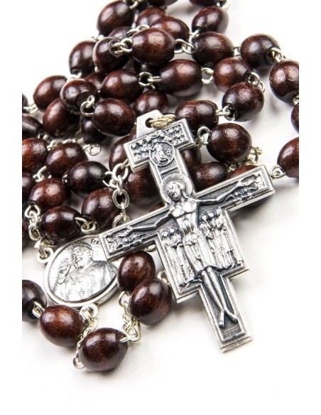 Pope Francis Rosary with St. Damian Crucifix Pope Francis Rosary with St. Damian Crucifix