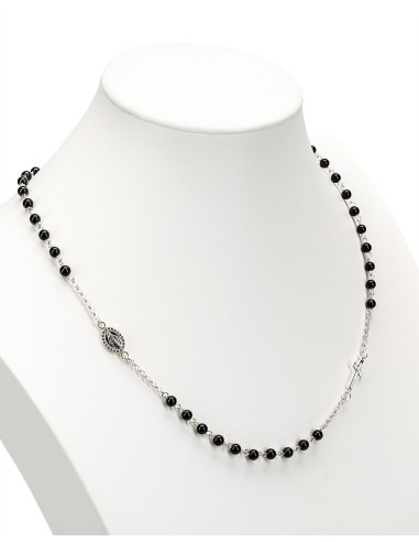 Black Onyx Sterling Silver Necklace | Vatican Gift