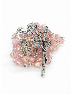Four Basilicas Pink Rosary Small | Vatican Gift
