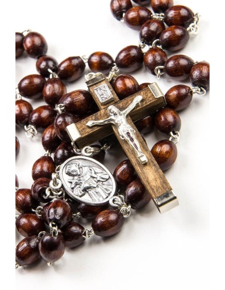 St Francis Wooden Rosary St Francis Wooden Rosary