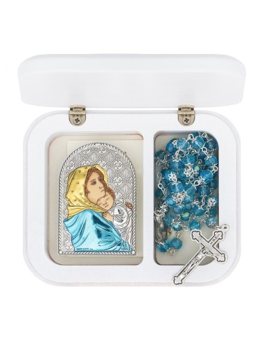 Baptism Gift Blue Virgin Mary | Vatican Gift