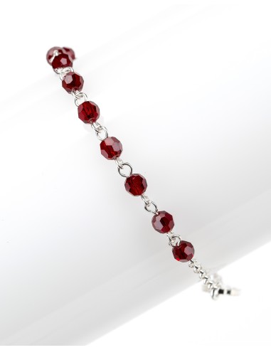Red Crystal Sterling Silver Bracelet | Vatican Gift