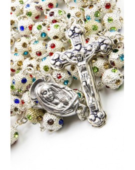 Metal Rosary with Strass