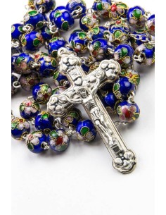 Deep Blue Cloisonne Rosary Deep Blue Cloisonne Rosary