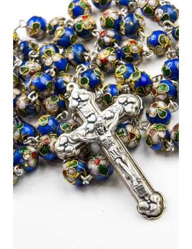 Blue Cloisonne Rosary Blue Cloisonne Rosary