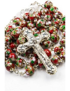Red Cloisonne Rosary Red Cloisonne Rosary