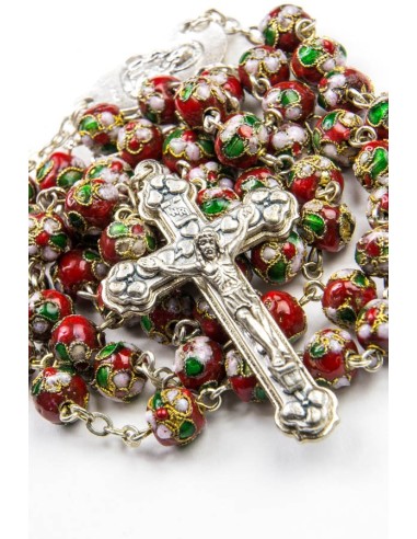 Red Cloisonne Rosary