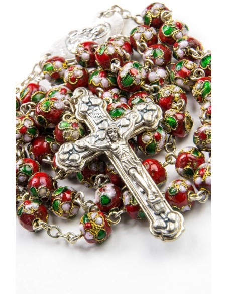 Red Cloisonne Rosary Red Cloisonne Rosary