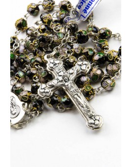 Black Cloisonne small Rosary