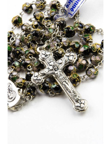 Black Cloisonne small Rosary Black Cloisonne small Rosary